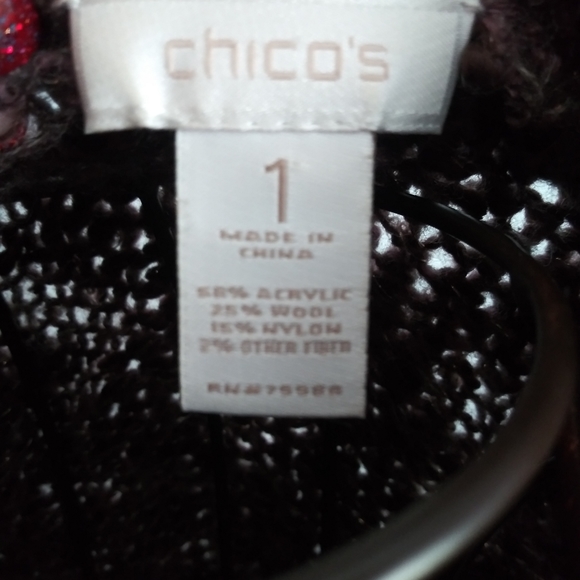 Chico's sweater size 1 - Picture 3 of 3